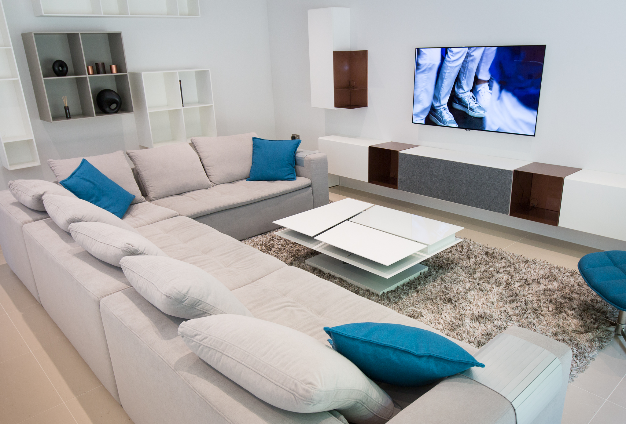Open plan, spacious living area