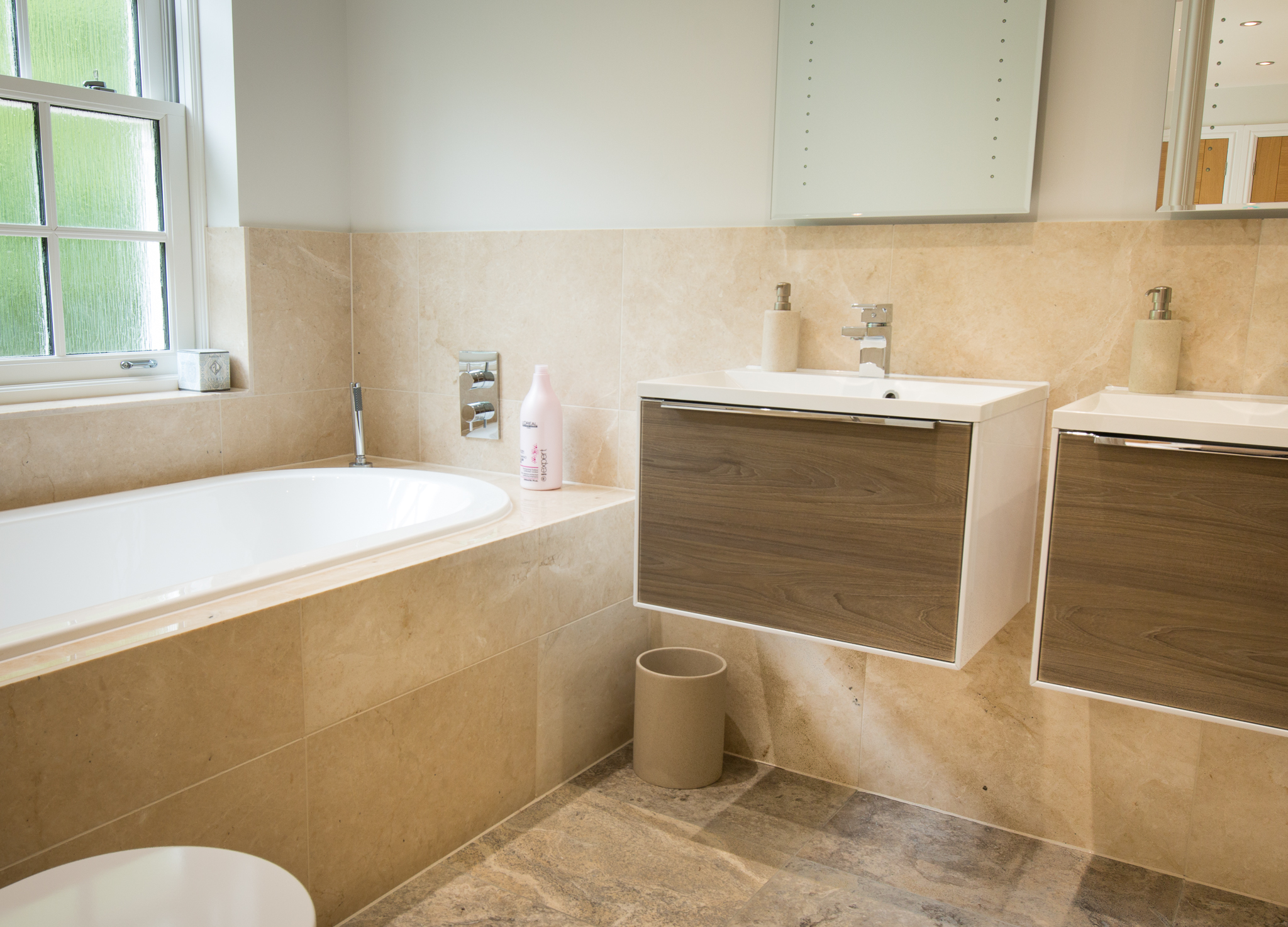 Functional, low maintenance bathrooms